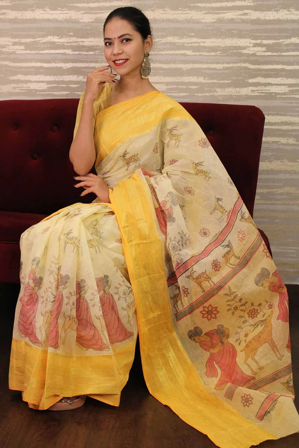 Shakuntala design bengal tant cotton wrap in 1 minute saree