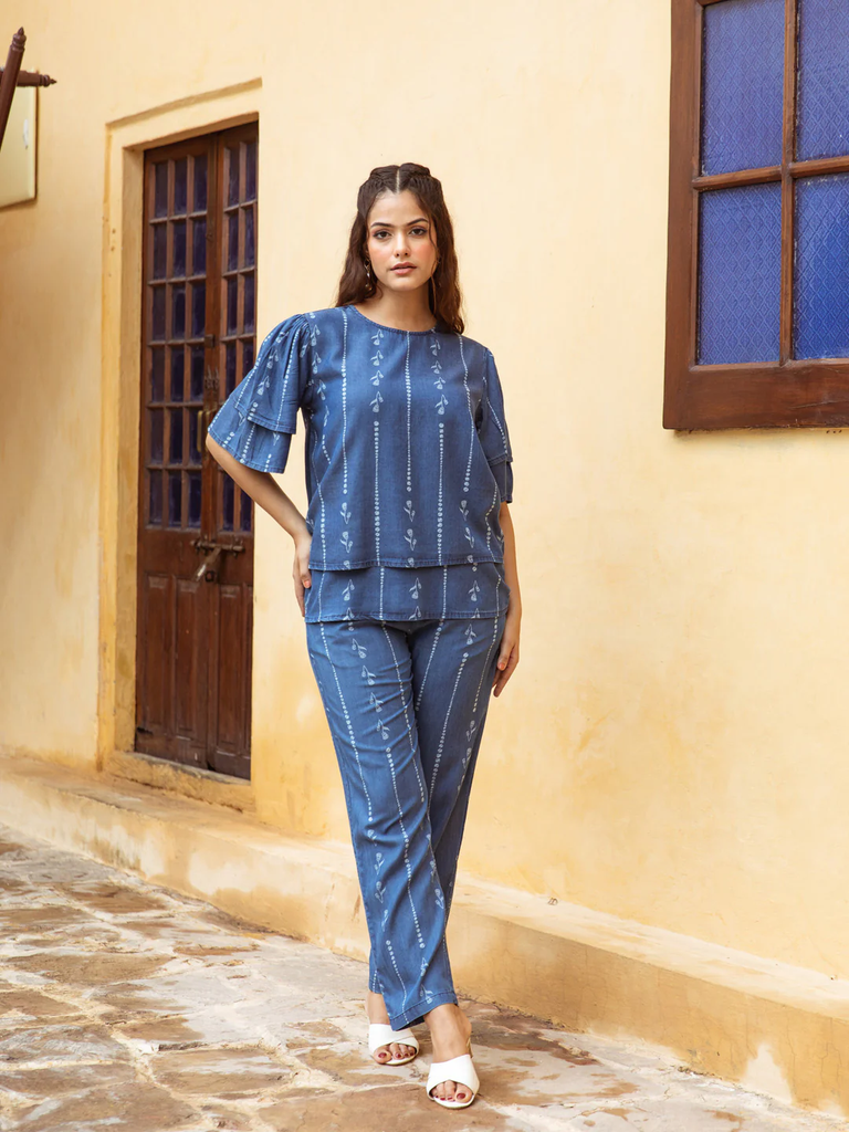 OSHO LAPIS COTTON CO-ORD SET