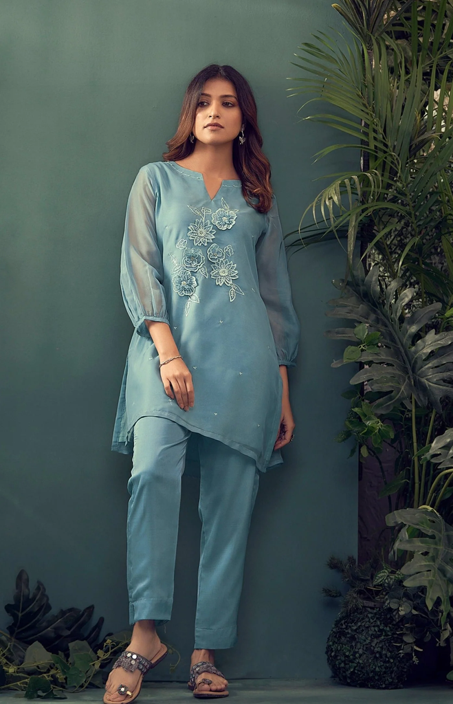 ANUSHKA SOFTBLUE CO-ORD SET