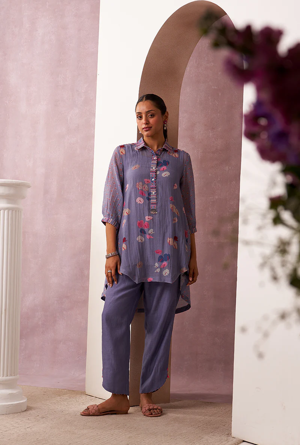 LILAC COLLAR MAHIRA CO-ORD SET